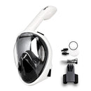 Full Face Scuba Diving Anti Fog Goggles With Camera Mount Underwater Wide View Snorkel  Mask