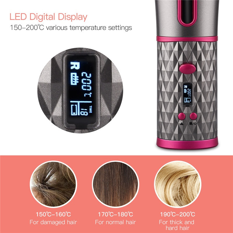 Cordless Automatic Hair Curler