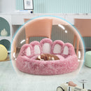 Long Plush Cat Bed Warm Winter Pet Items Cozy Kitten Cushion Cat House Calm Super Soft Small Dog Mat Washable Cave Cats Beds