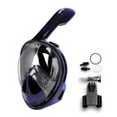 Full Face Scuba Diving Anti Fog Goggles With Camera Mount Underwater Wide View Snorkel  Mask